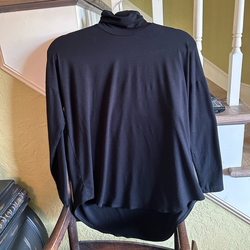 Eileen Fisher Black Tunic Top